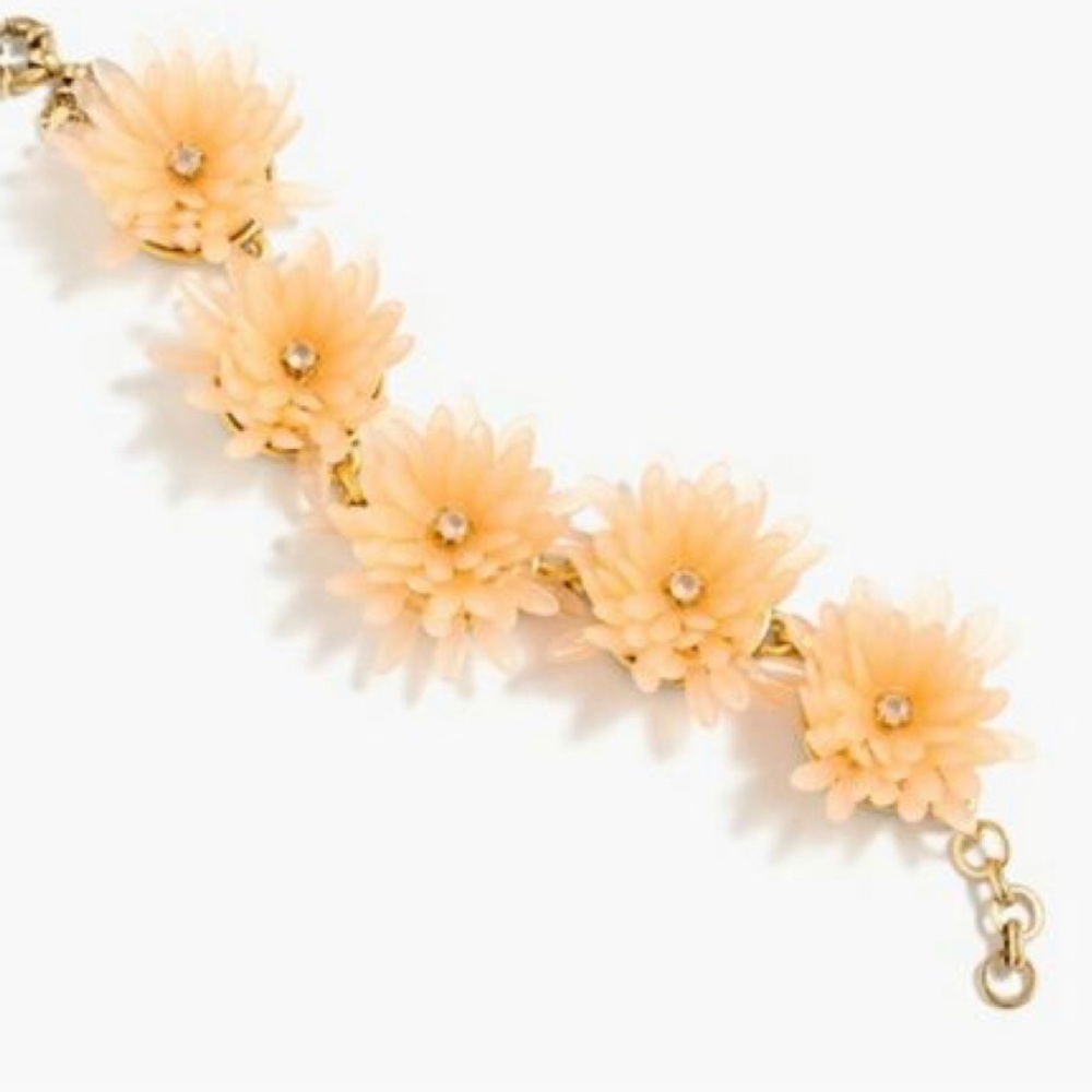 J. Crew Peach Petal Blossom Bracelet NWT